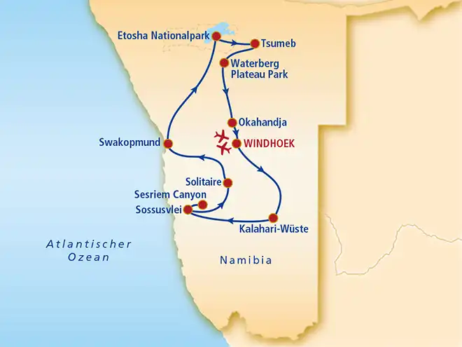Aufnahme - Namibia Rundreise