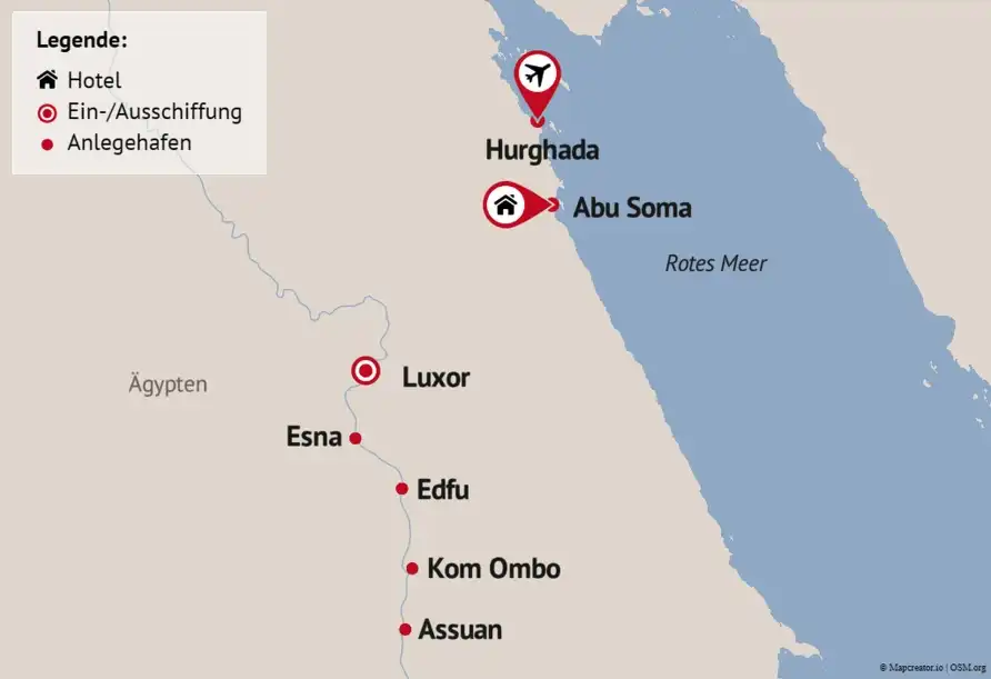 Impression - Nilkreuzfahrt Badeurlaub