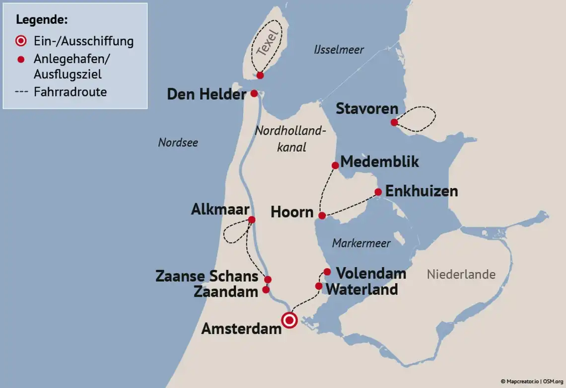 Impression - Nordholland mit Rad und Schiff erkunden