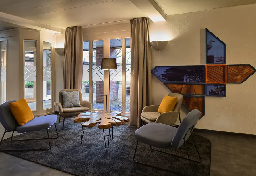 Ein Zimmer im Four Points Flex Kiel by Sheraton Hotel in Kronshagen mit einem modernen und komfortablen Dekor. Die