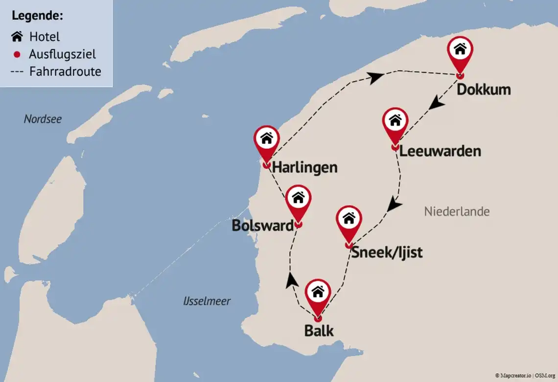 Aufnahme - Radrundreise Durch