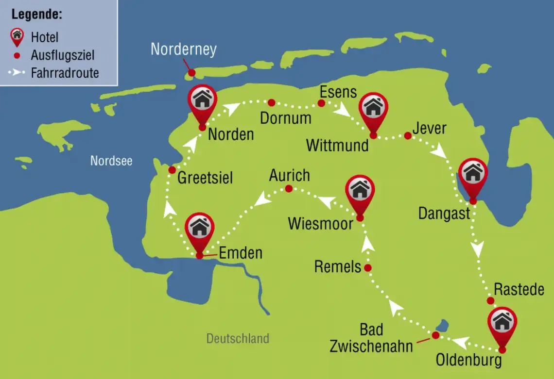 Aufnahme - Radrundreise Durch