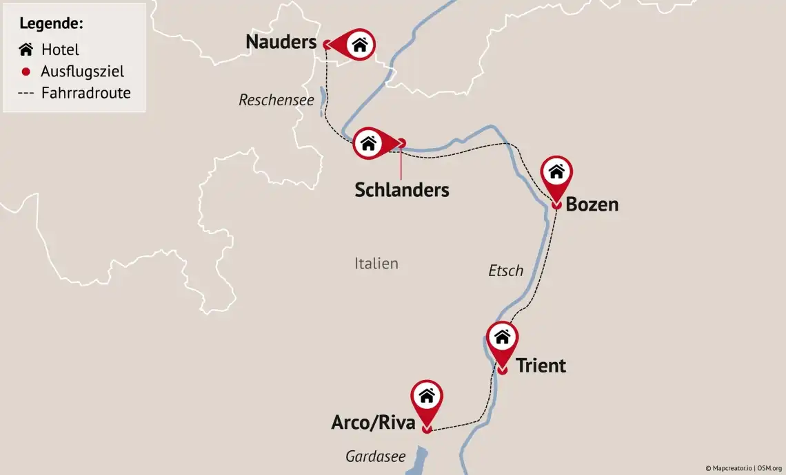 Impression - Radtour Etschradweg