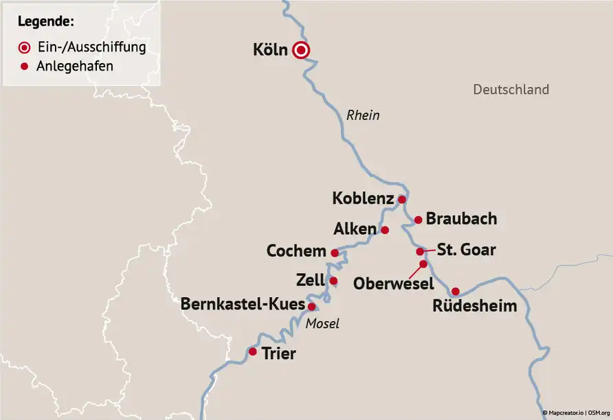 Impression - Rhein in Flammen St. Goar Kreuzfahrt ARIELLE ROYAL