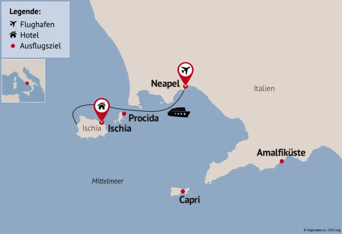 Aufnahme - Rundreise Amalfiküste