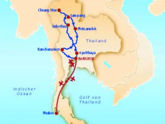 Aufnahme - Rundreise & Baden Thailand