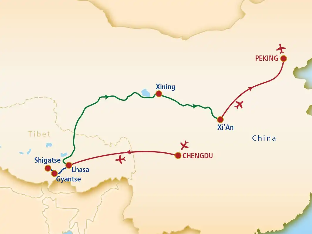 Aufnahme - Rundreise China mit Tibet