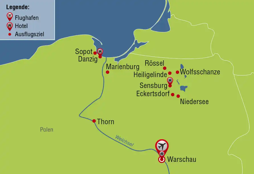 Aufnahme - Polen Rundreise