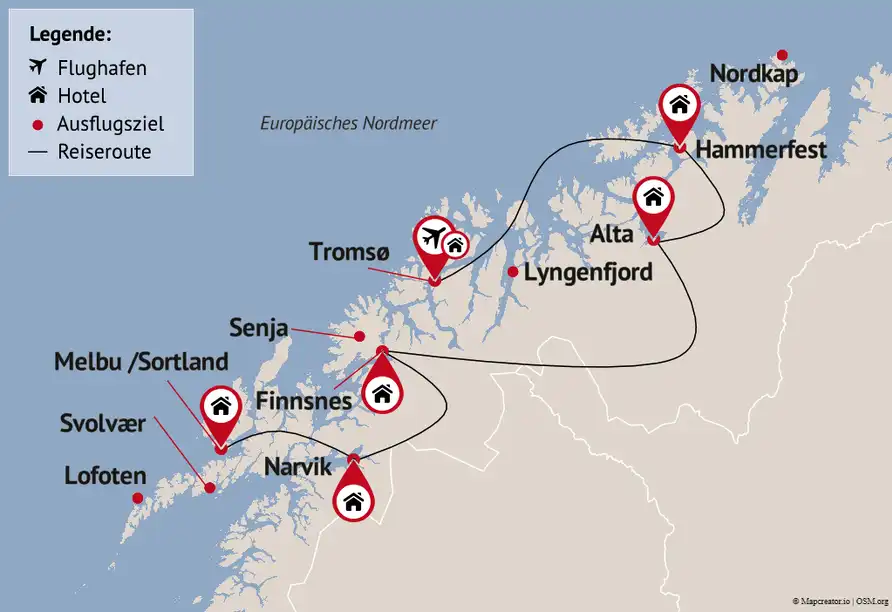Aufnahme - Rundreise Nordnorwegen