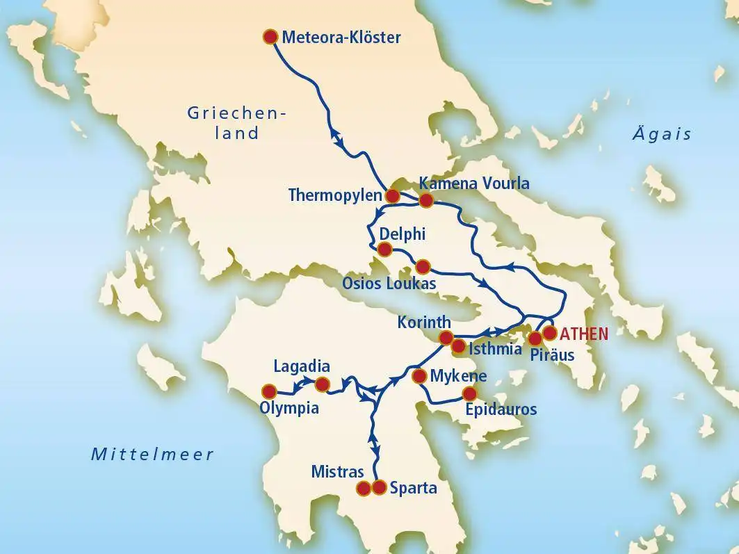 Aufnahme - Rundreise Griechenland