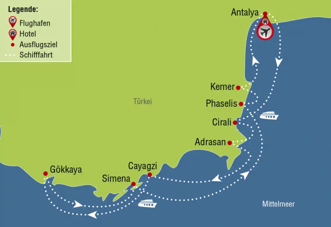 Aufnahme - Türkei  Motorsegler