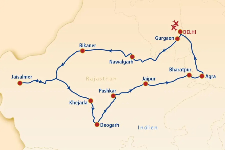 Aufnahme - Rundreise Indien