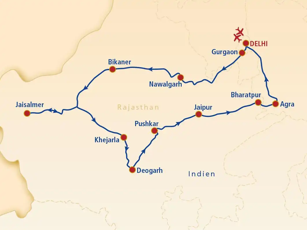 Aufnahme - Rundreise Indien