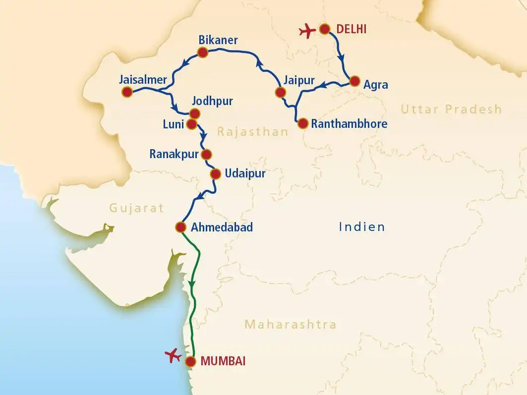 Aufnahme - Rundreise Indien