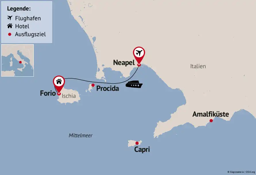 Aufnahme - Ischia und Amalfiküste