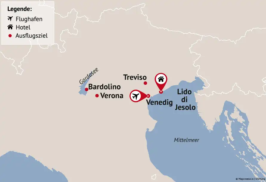 Aufnahme - Rundreise Italien