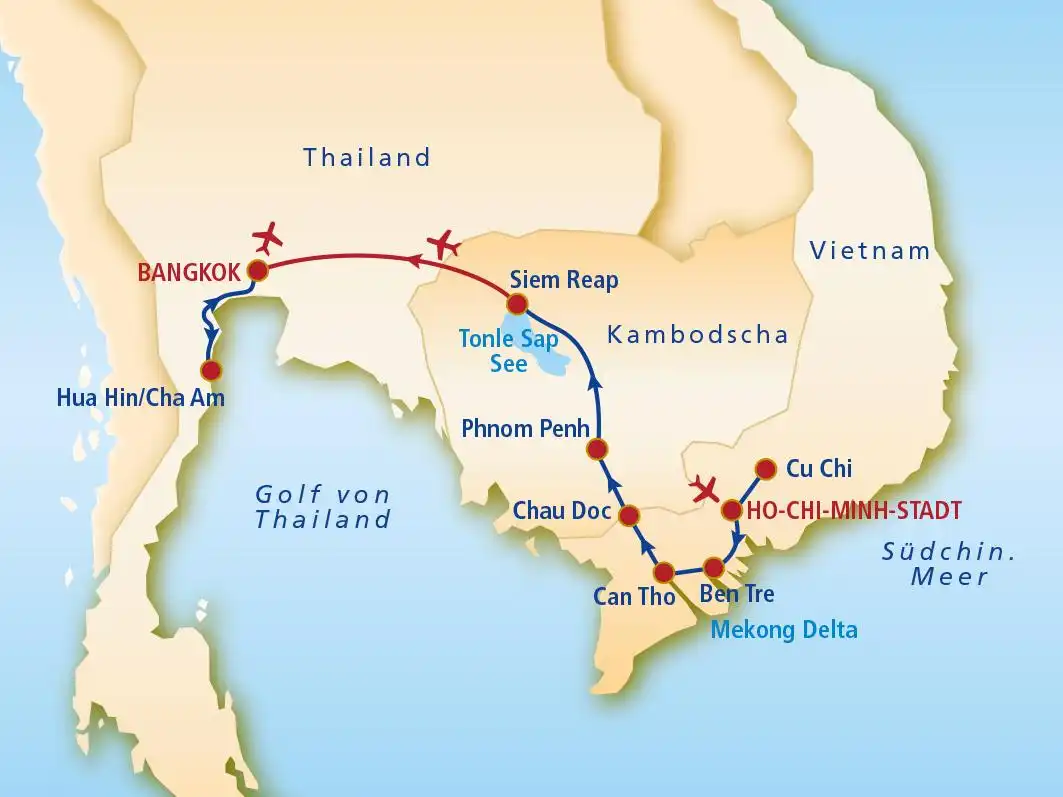 Aufnahme - Rundreise Kambodscha Vietnam und Thailand