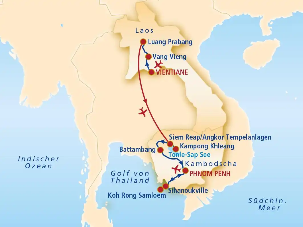 Aufnahme - Rundreise Laos