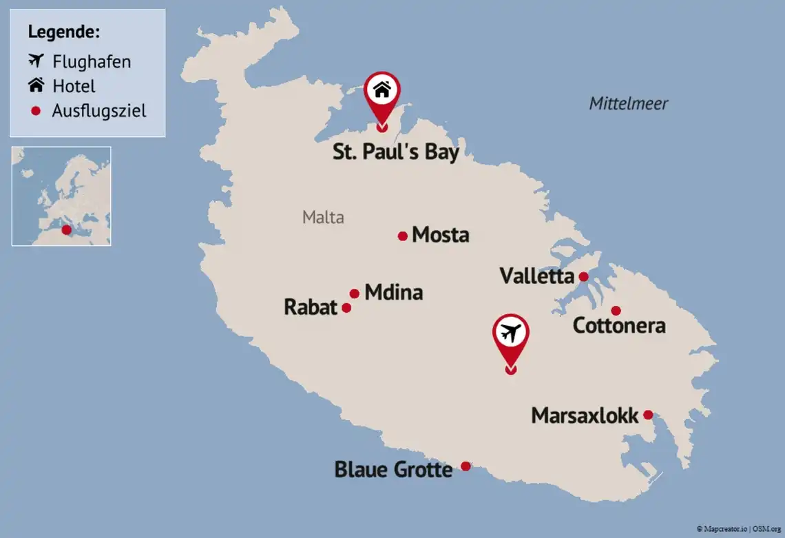Galerie - Malta Tägige