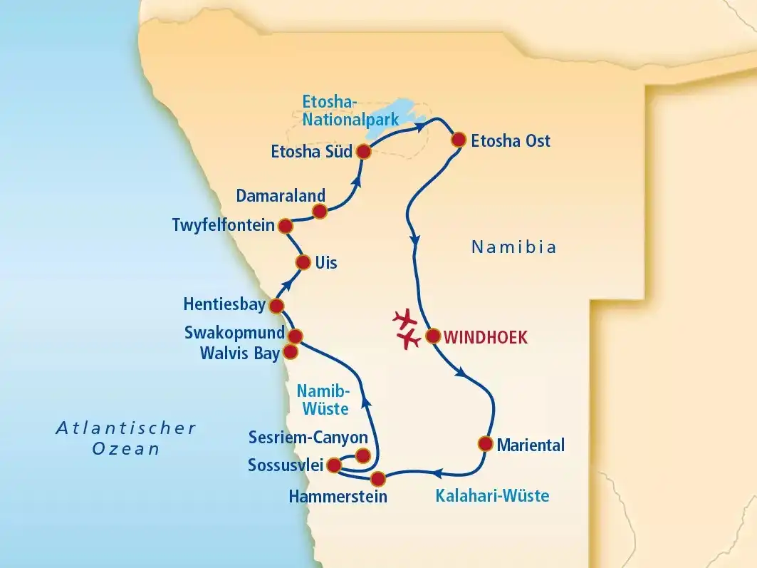 Aufnahme - Rundreise Namibia