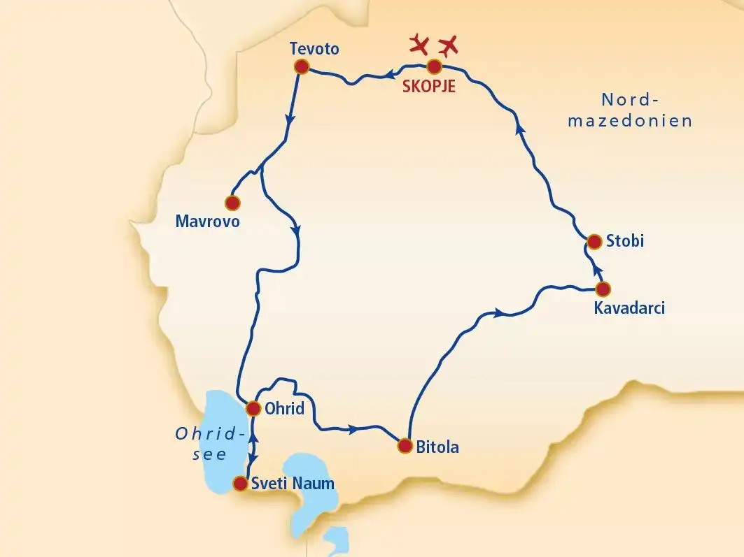 Aufnahme - Rundreise Nordmazedonien