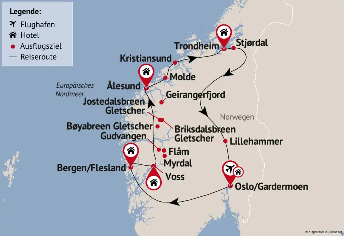 Impression - Rundreise Norwegen