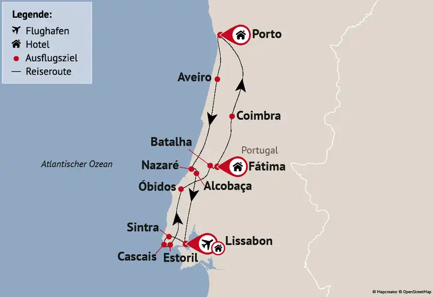 Aufnahme - Rundreise Portugal