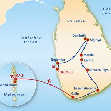 Ansicht - Rundreise Sri