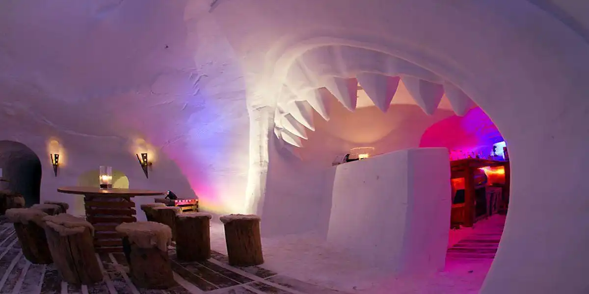 Aufnahme - Übernachten im Iglu