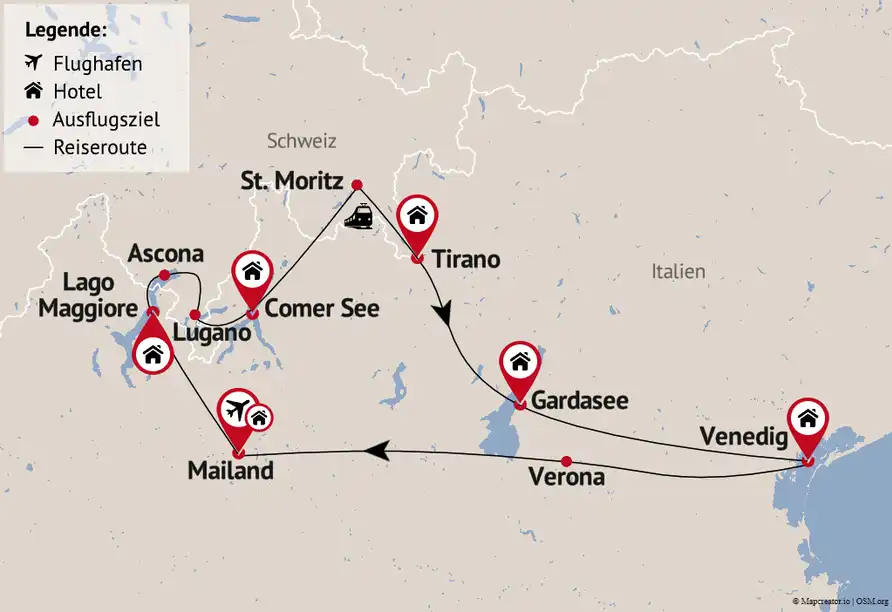 Impression - Schweiz Norditalien
