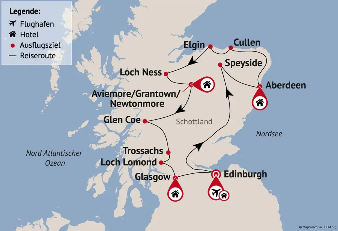 Aufnahme - Schottland Rundreiese