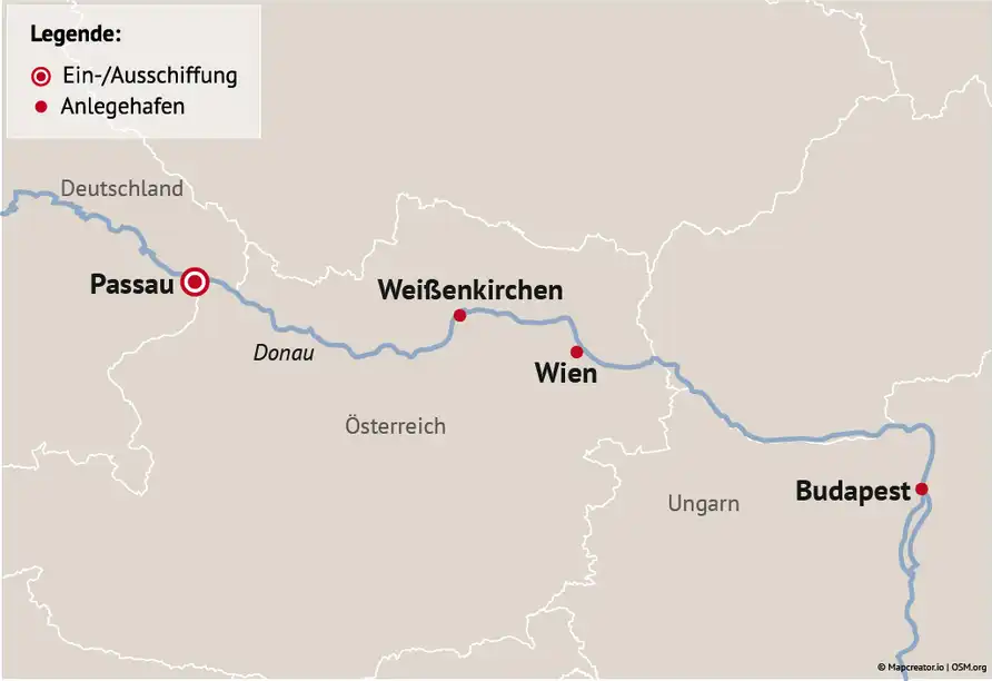 Aufnahme - Silvester auf der Donau erleben Silvesterdonaukreuzfahrt