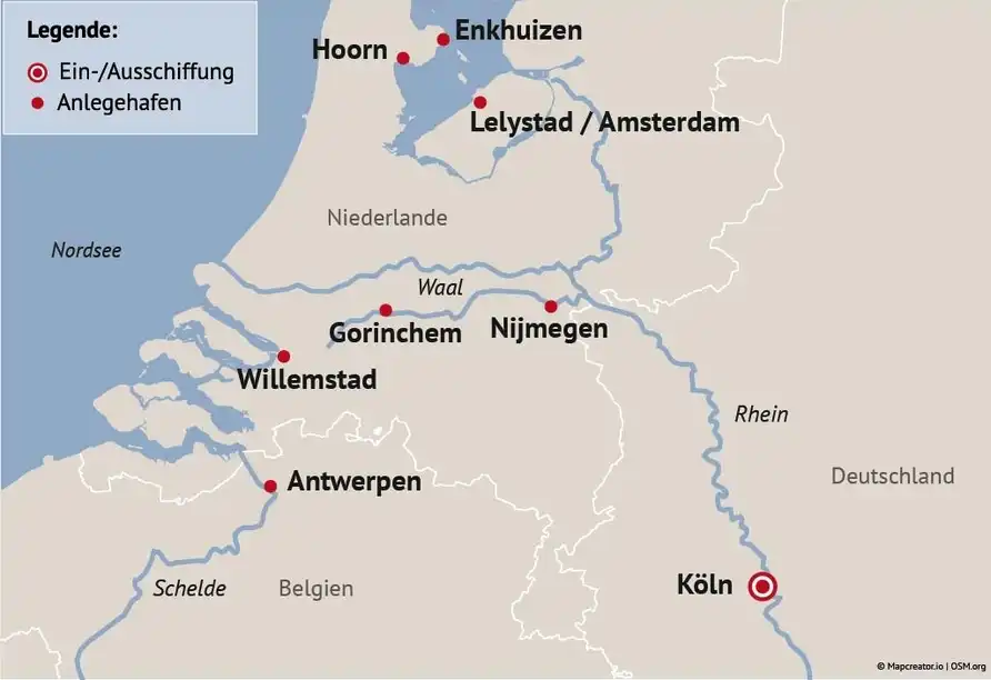 Aufnahme - Silvester in Holland Flandern Kreuzfahrt