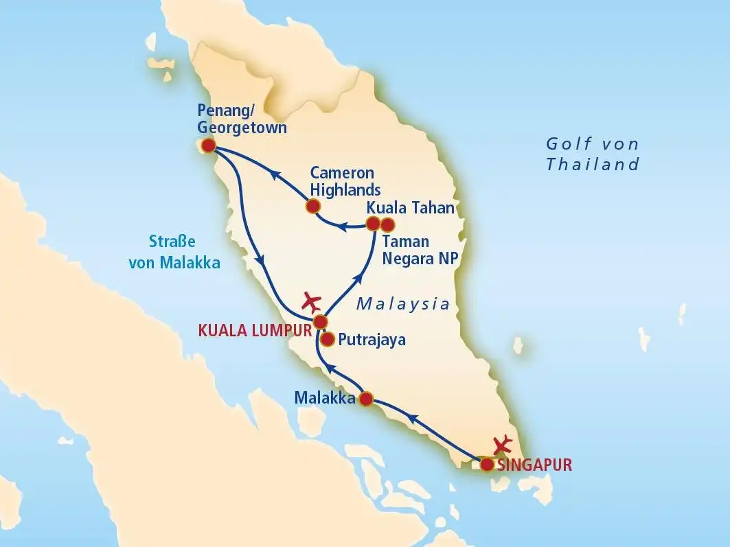 Aufnahme - Singapur und Malaysia Kleingruppenreise