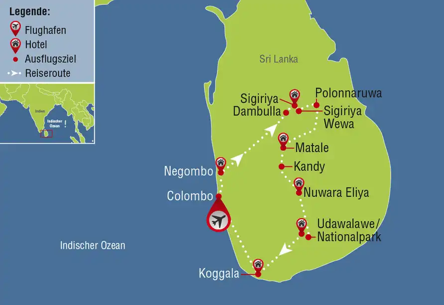 Ansicht - Sri Lanka mit Ausflugspaket