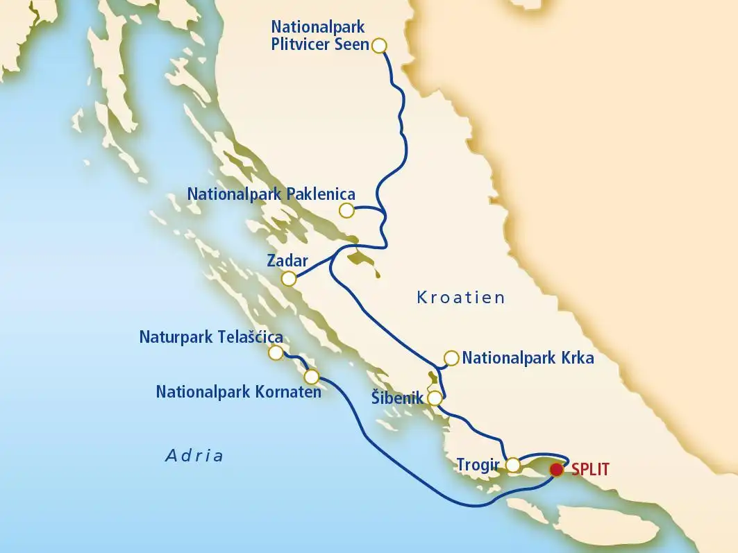 Aufnahme - Standortrundreise Kroatien