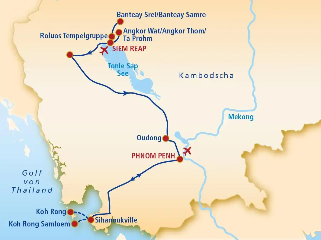 Aufnahme - Superior Privatrundreise & Baden Kambodscha