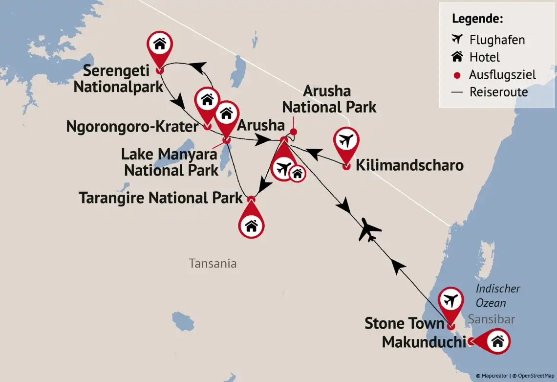 Aufnahme - Tansania und Sansibar