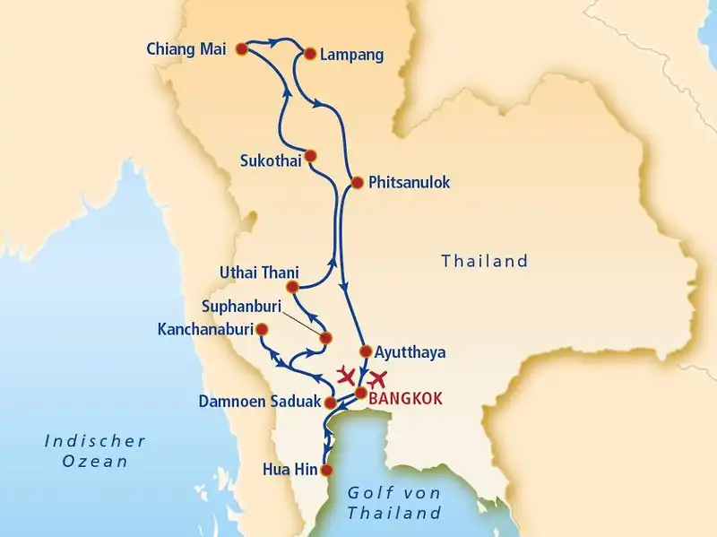 Aufnahme - Thailand Rundreise