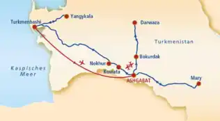 Turkmenistan Rundreise