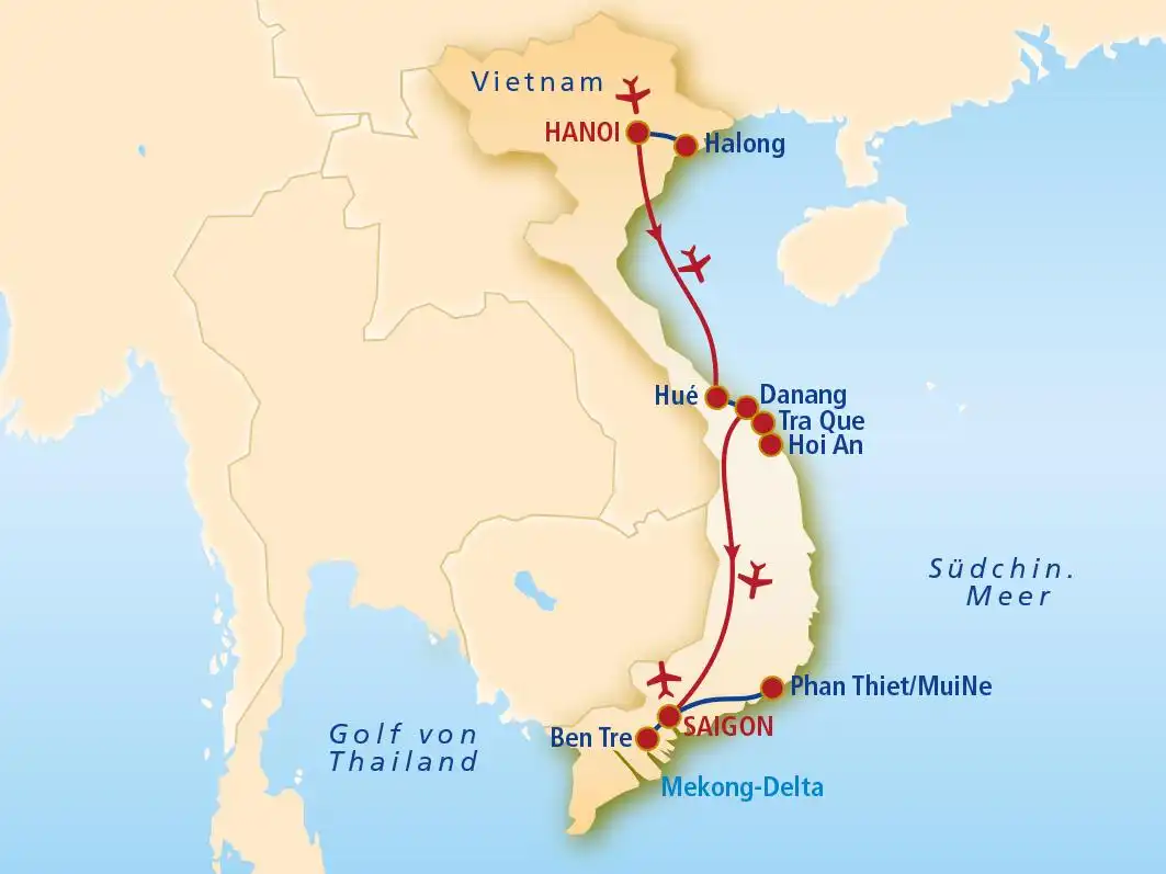 Aufnahme - Vietnam Rundreise und Baden