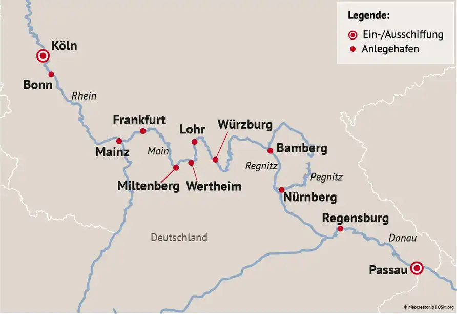 Ansicht - Donau Rhein