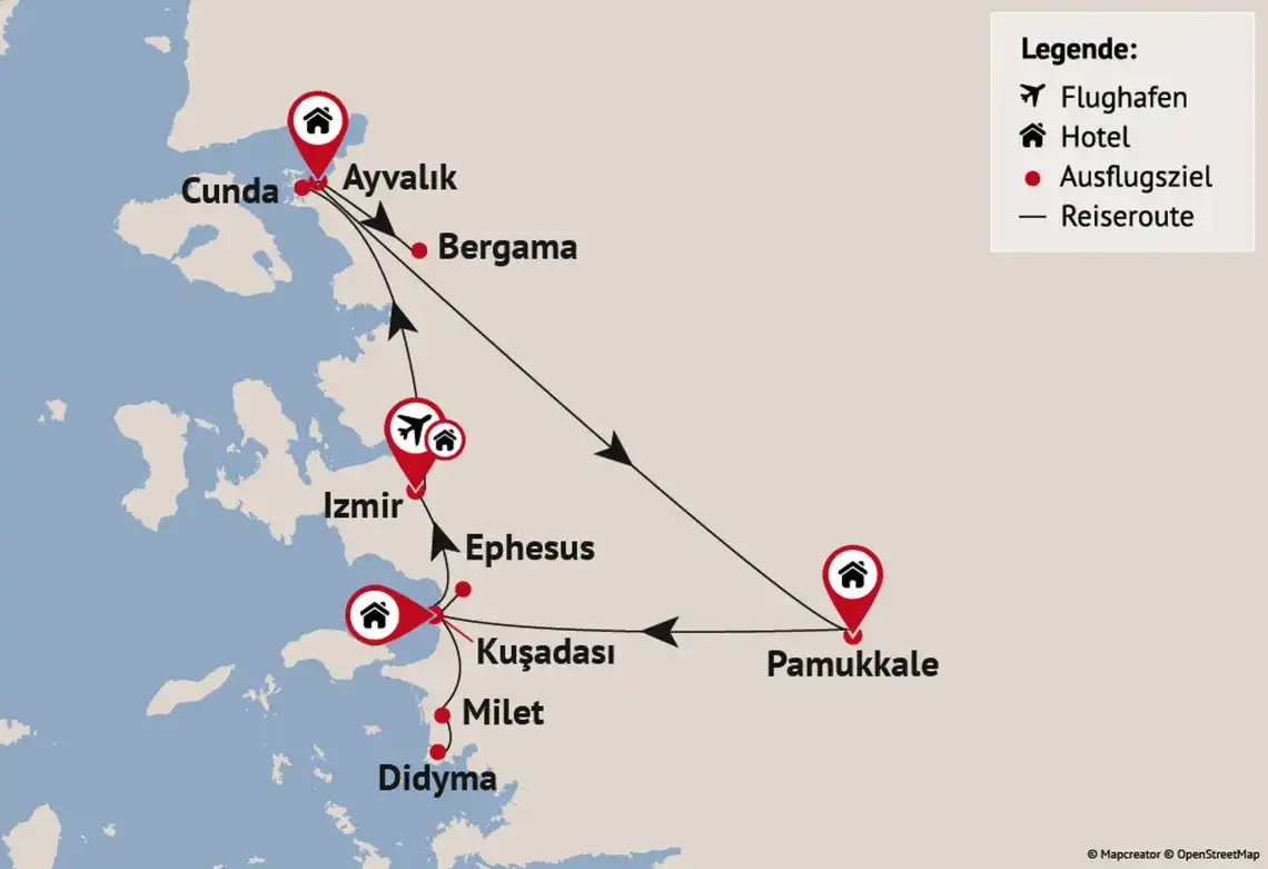 Ansicht - Von Izmir über Pergamon bis Ephesus Rundreise Türkische Ägäis