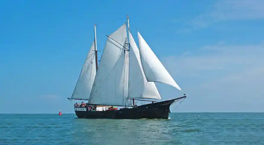 Foto - Segelschiff Wattenmeer
