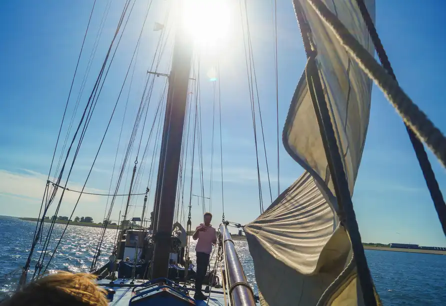 Foto - Segelschiff Wattenmeer
