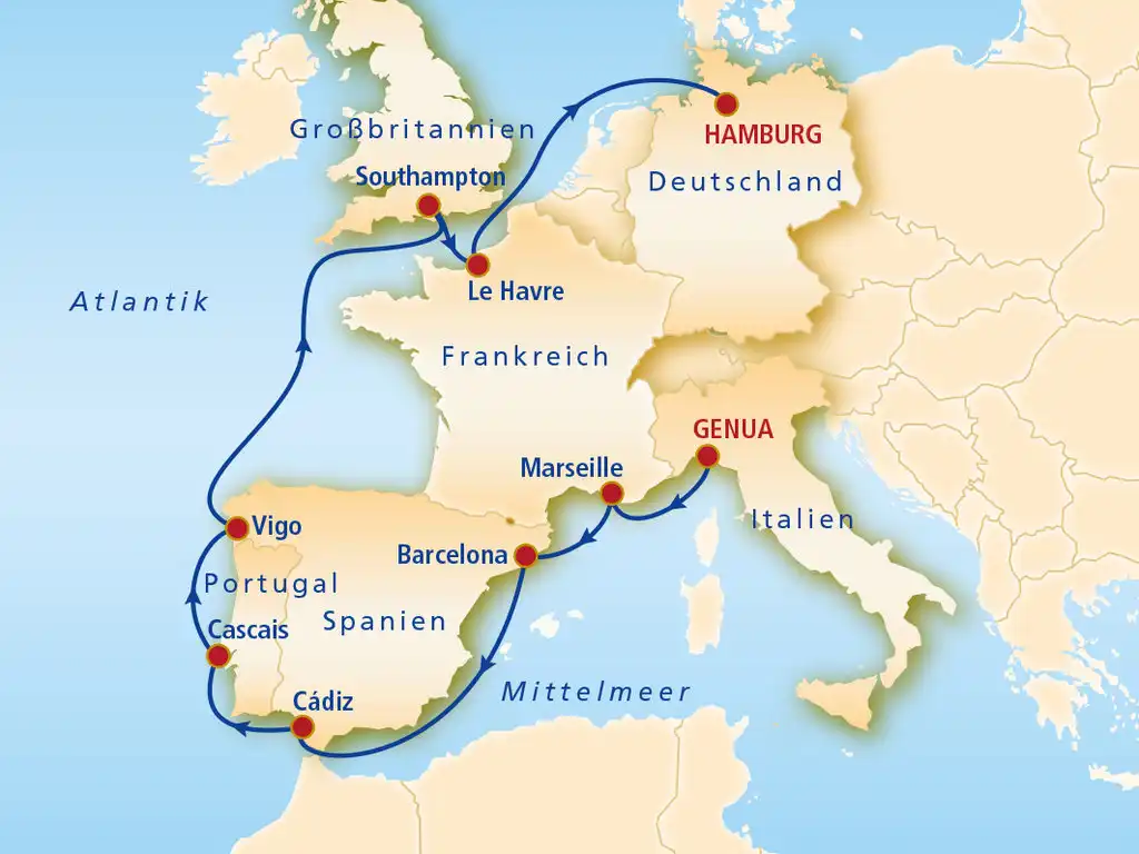 Aufnahme - Westeuropa Msc