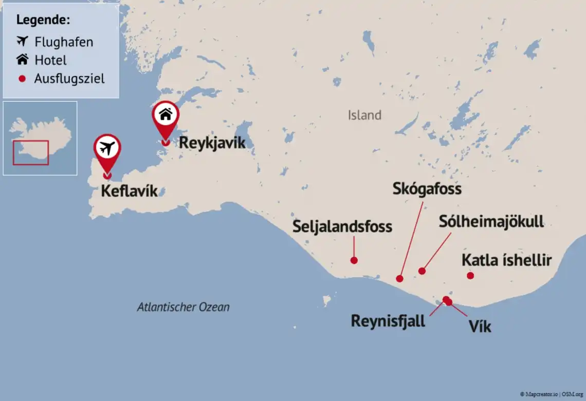 Aufnahme - Island Rundreise