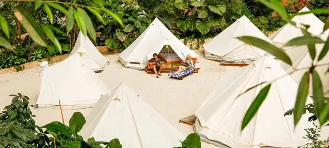 Impression - Zelten Tropical